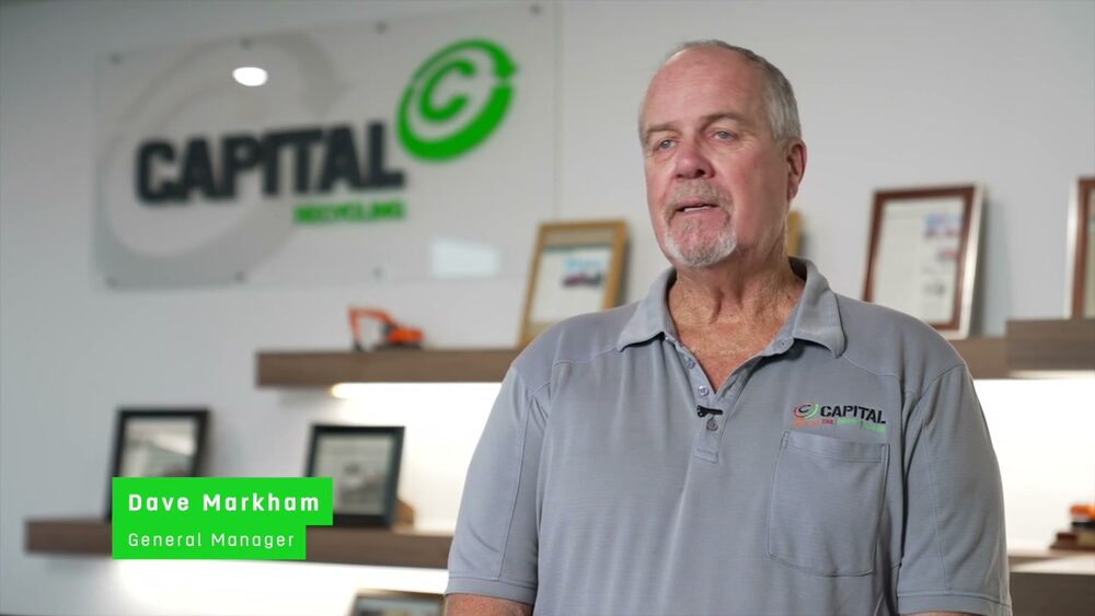 Dave Markham, General Manager of Capital Recycling, in the testimonial video