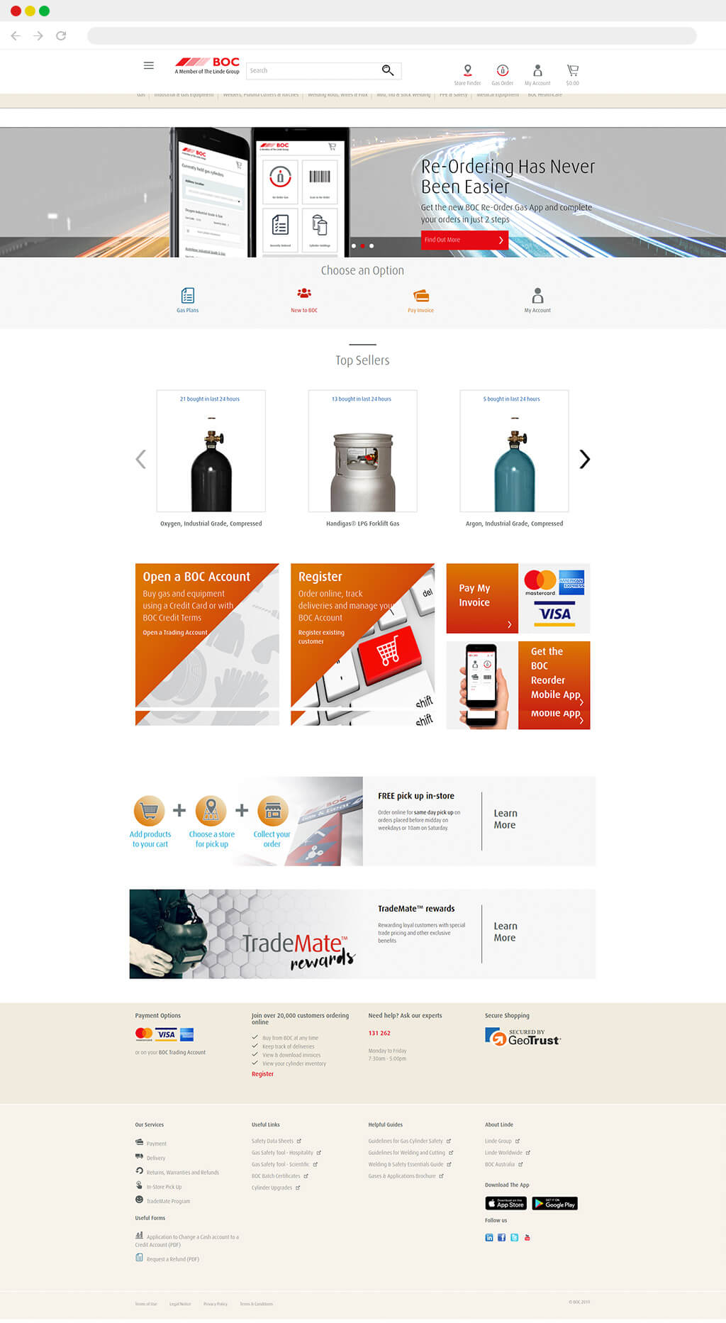 BOC Australia website