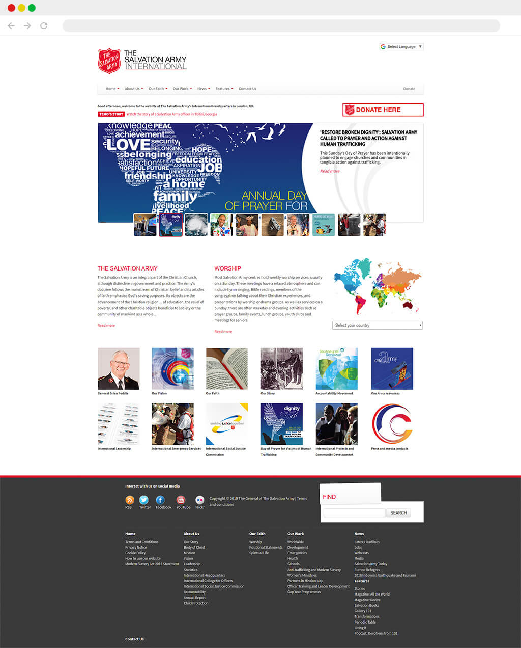 The Salvation Army website