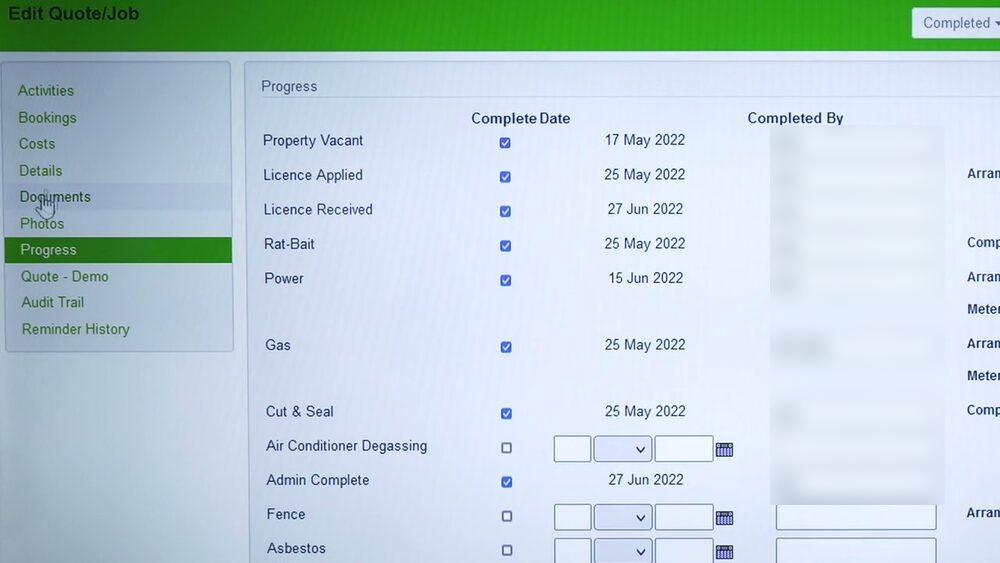 Capital Recycling's custom quoting and job system
